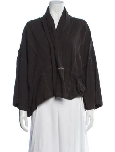 Pre-owned Atelier Delphine Silk Jacket In Brown