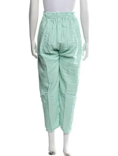Pre-owned Atelier Delphine Straight Leg Pants In Green