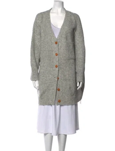 Pre-owned Atelier Delphine V-neck Sweater In Grey
