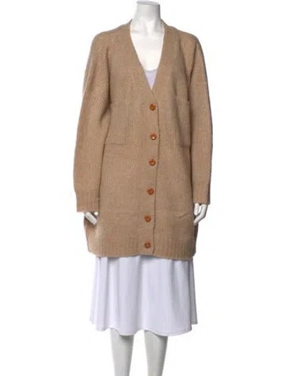 Pre-owned Atelier Delphine V-neck Sweater In Neutrals