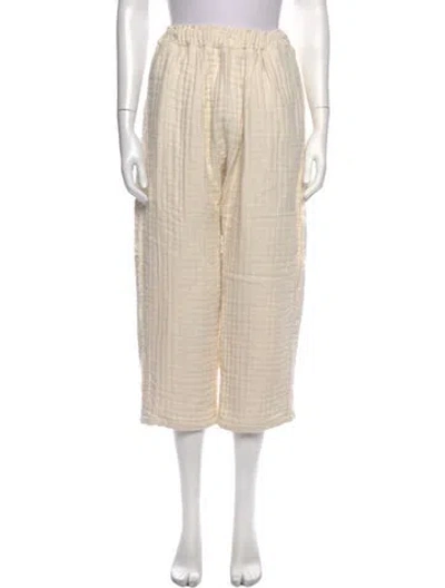 Pre-owned Atelier Delphine Wide Leg Pants In Neutrals