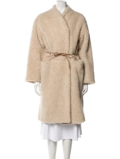 Pre-owned Atelier Delphine Wool Coat In Neutral