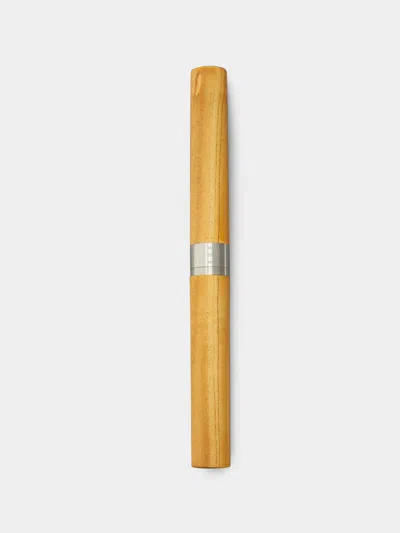 Atelier Fesseler Paris Lemonwood Fountain Pen  Abask Luxury Gift In Orange