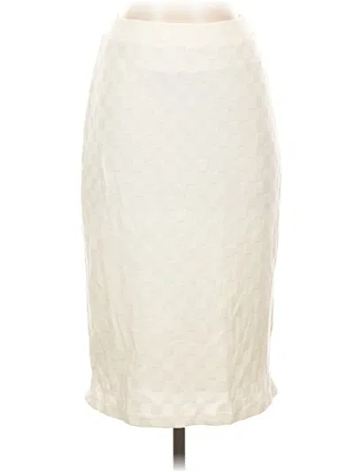 Pre-owned Atelier Formal Skirt In Ivory