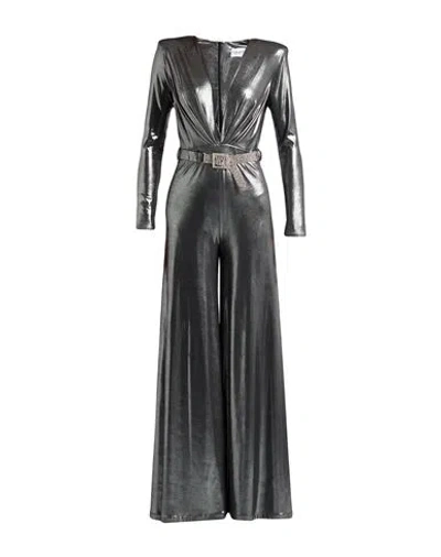 Atelier Legora Woman Jumpsuit Grey Size 8 Polyester, Elastane In Black