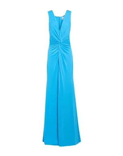 Atelier Legora Woman Maxi Dress Azure Size 12 Viscose, Elastane In Blue