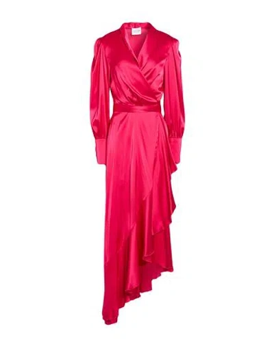 Atelier Legora Woman Maxi Dress Fuchsia Size 12 Viscose In Pink