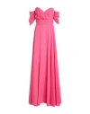 Atelier Legora Woman Maxi Dress Fuchsia Size 6 Polyamide, Viscose In Pink