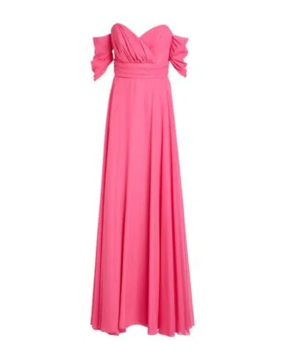 Atelier Legora Woman Maxi Dress Fuchsia Size 6 Polyamide, Viscose In Pink