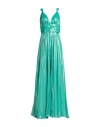 Atelier Legora Woman Maxi Dress Green Size 8 Polyester, Viscose