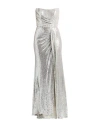 Atelier Legora Woman Maxi Dress Silver Size 10 Polyester