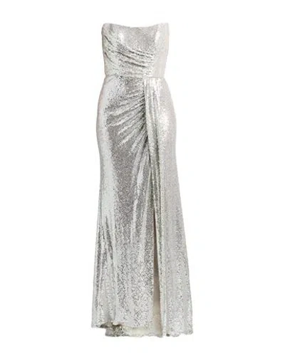 Atelier Legora Woman Maxi Dress Silver Size 10 Polyester