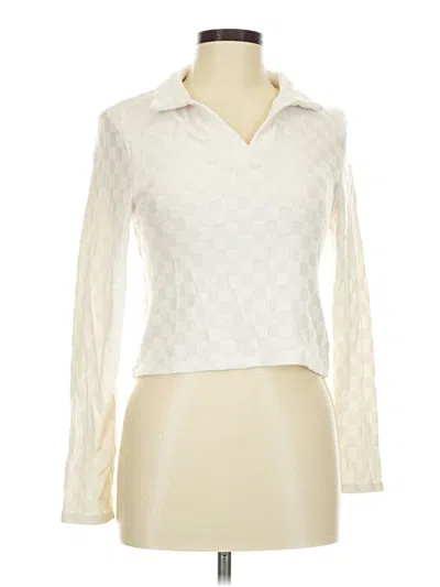 Pre-owned Atelier Long Sleeve Blouse In Ivory
