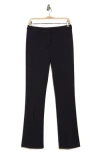 Atelier Luxe Pinstripe Slim Knit Pants In Navy/white