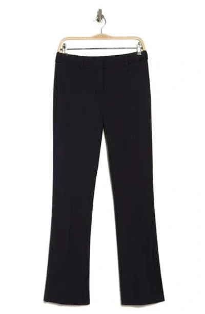 Atelier Luxe Pinstripe Slim Knit Pants In Navy/white