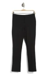 Atelier Luxe Ponte Ankle Crop Bootcut Pants In Black/grey