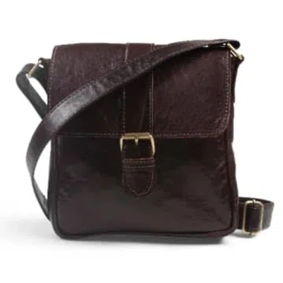 Atelier Marrakech Dark Brown Jacque Leather Crossbody Bag