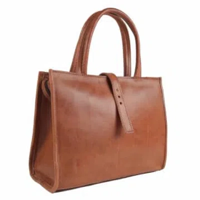 Atelier Marrakech Gisele Leather Tote Bag Light Brown
