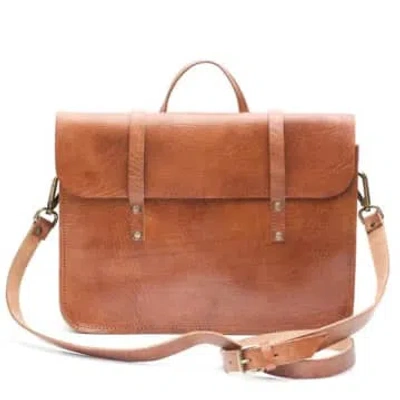 Atelier Marrakech Jordan Leather Messenger Bag Light Brown