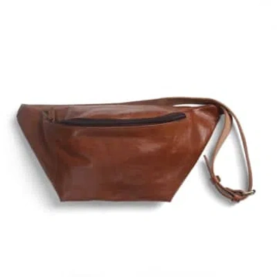 Atelier Marrakech Large Leather Bumbag Light Brown