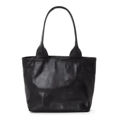 Atelier Marrakech Large Leather Tote Black