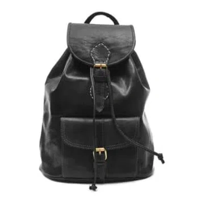 Atelier Marrakech Sac A Dos Leather Backpack In Black