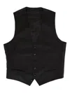 Atelier Munro Button-fastening Waistcoat In Black