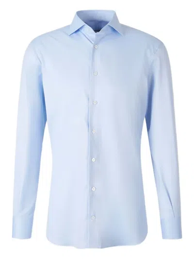 ATELIER MUNRO BUTTONED RIBBED DRESS SHIRT