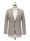 Atelier Munro Herringbone-pattern Blazer In Gray