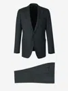 Atelier Munro Houndstooth-pattern Suit In Dark Green