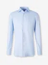 Atelier Munro Plain Dress Shirt In Blue