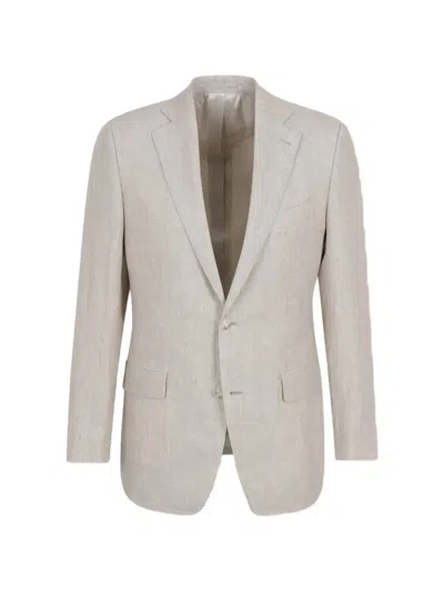 Atelier Munro Slim Notched Suit In Neutral