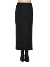 Atelier New York Wool Midi Skirt In Black