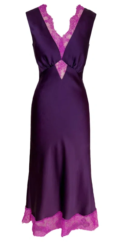 Atelier Nuisette The Paulette Dress In Purple