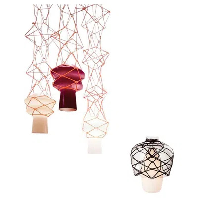 Pre-owned Atelier Oï 1 Stelle Filanti Pendant Lamp By Atelier Oi Produced By Venini, 2013 In Sand