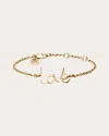 Atelier Paulin Women's 'love' 14k Gold-filled Chain Bracelet In Gold