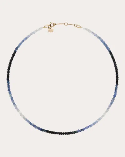 Atelier Paulin Women's Nonza River Choker Blue Sapphire 14k Gold