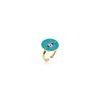 Atelier Petites Pierres Women's Blue / Gold Cielo - Round Eye Ring
