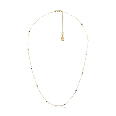 Atelier Petites Pierres Women's Gold Beryl- Turquoise Necklace