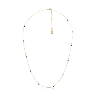 Atelier Petites Pierres Women's Gold Eclair - Lapis Lazuli Necklace