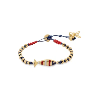 Atelier Petites Pierres Women's Gold Marine Fish - Adjustable Bracelet