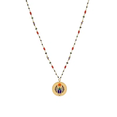 Atelier Petites Pierres Women's Gold Pectoral - Medallion Necklace