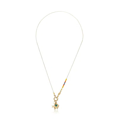 Atelier Petites Pierres Women's Gold / Rose Gold Angelfish - Charm Necklace