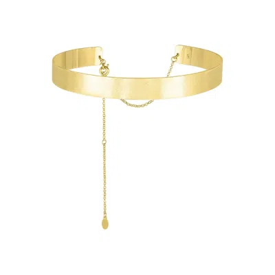 Atelier Petites Pierres Women's Gold / Rose Gold Choker - Textured Choker Necklace