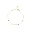 Atelier Petites Pierres Women's Gold / Rose Gold Cleo - Beaded Anklet
