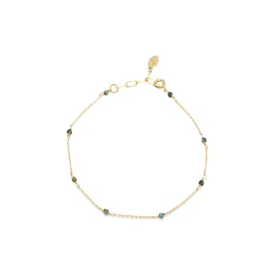 Atelier Petites Pierres Women's Gold / Rose Gold Cleo - Beaded Anklet