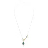 Atelier Petites Pierres Women's Gold / Rose Gold Divine - Azure - Hamsa Necklace