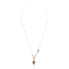 Atelier Petites Pierres Women's Gold / Rose Gold Divine - Red - Hamsa Necklace