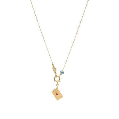 Atelier Petites Pierres Women's Gold / Rose Gold Love Letter - Pendant Necklace
