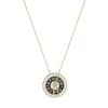 Atelier Petites Pierres Women's Gold / Rose Gold Porte Bonheur - Black - Good Luck Pendant